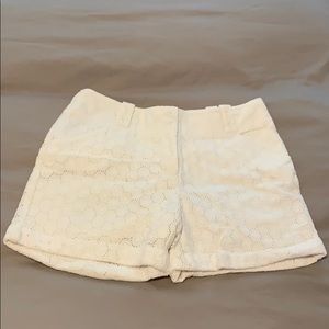 White Eyelet Shorts